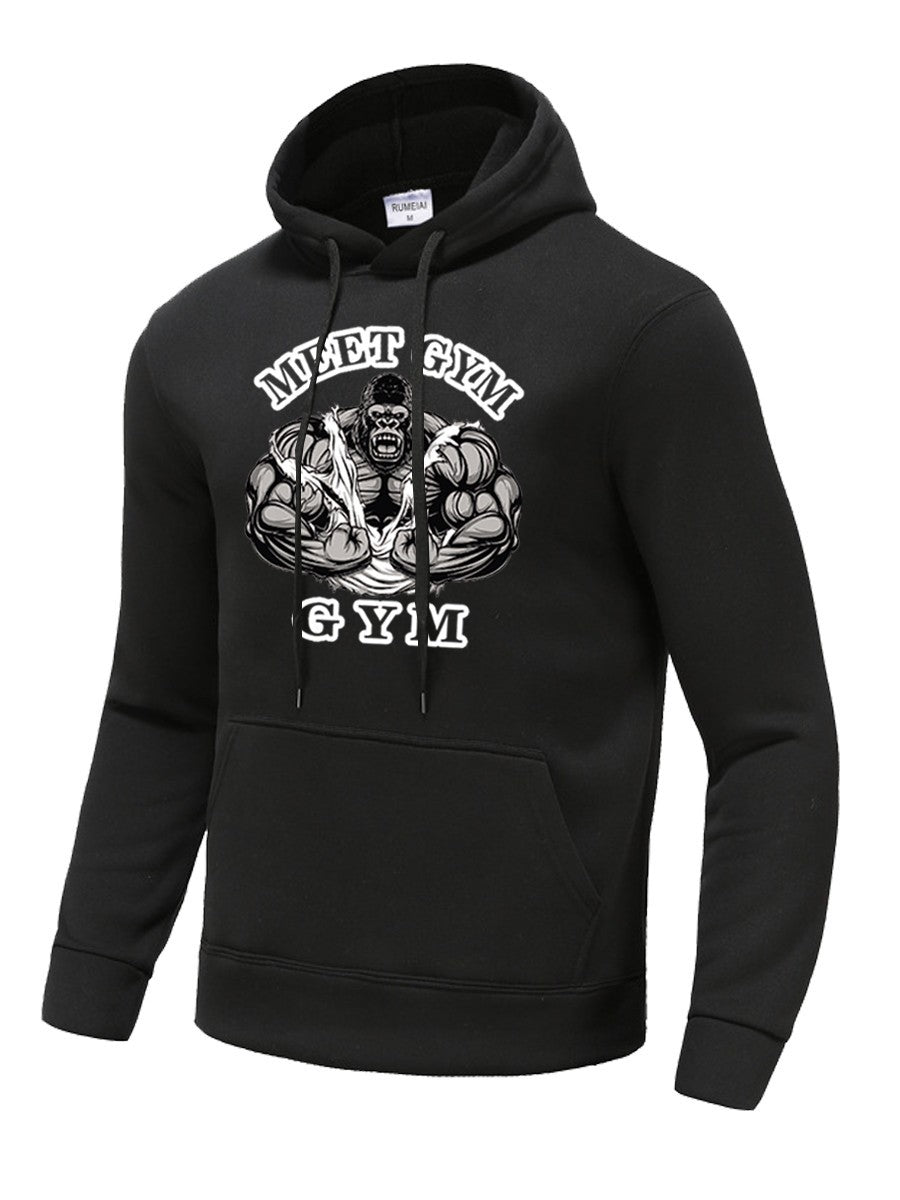 Herren Kapuzenpullover Graffiti Design Sportlich