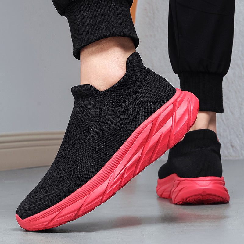 Damen Sneaker Atmungsaktiv Strick Schuhe Bequem Flexibel - BerlinGlamour