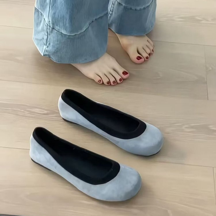 Damen Ballerinas Leopardenmuster Komfort Innenfutter