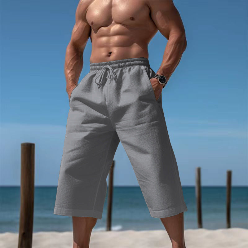 Herren Sommer-Shorts Bequem Elastisch Mit Taschen