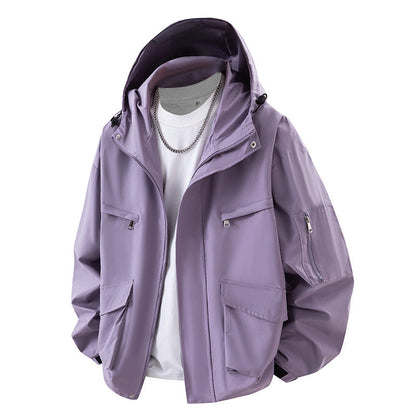 Herren Outdoor-Jacke Wasserdicht mit vielen Taschen