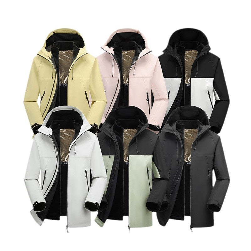 Herren Outdoor Jacke Winddicht Wasserabweisend Funktionstasche - BerlinGlamour
