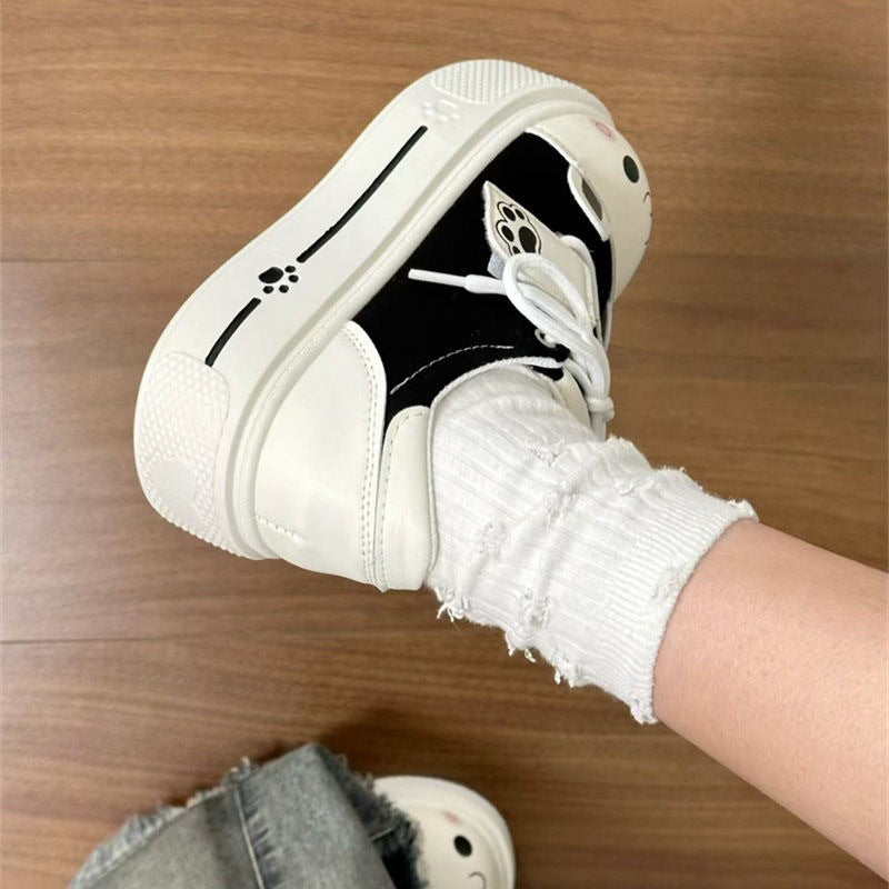 Damen Sneaker Tiermotiv Weichsohle Sportlich