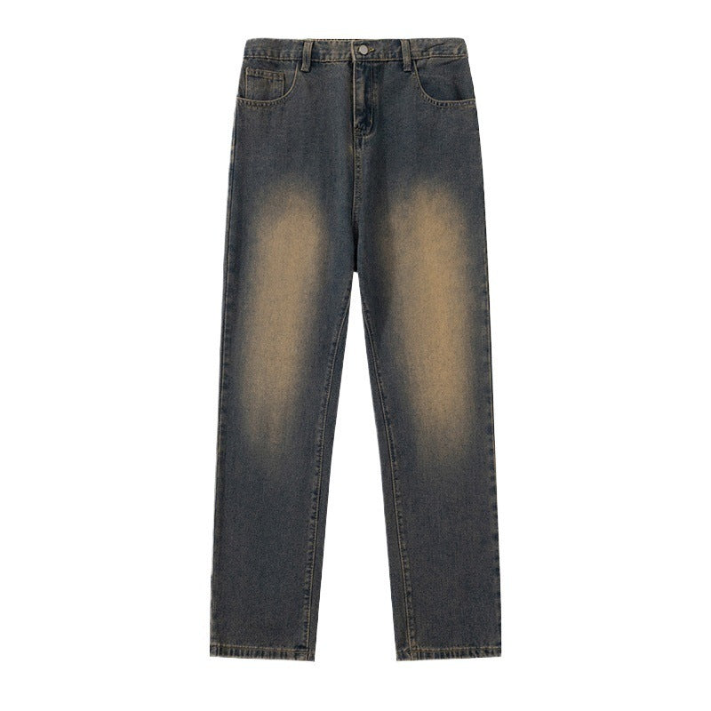 Herren Jeans Weite Bein Moderner Used Look