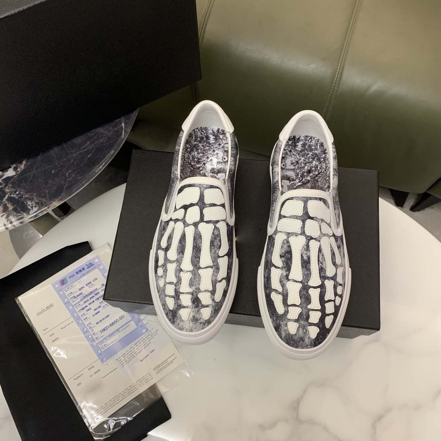 Damen Sneaker Slip-On Weiche Sohle Rutschfest