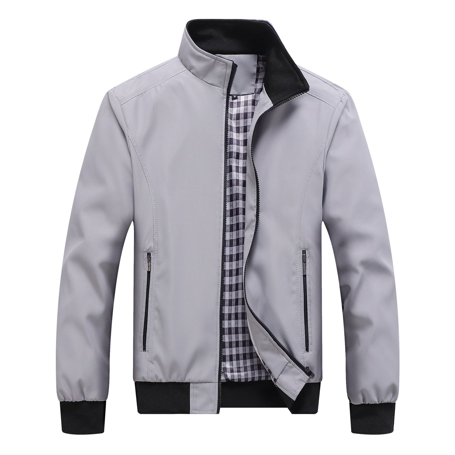 Leichte Übergangsjacke Stehkragen Outdoor Jacke Alltag
