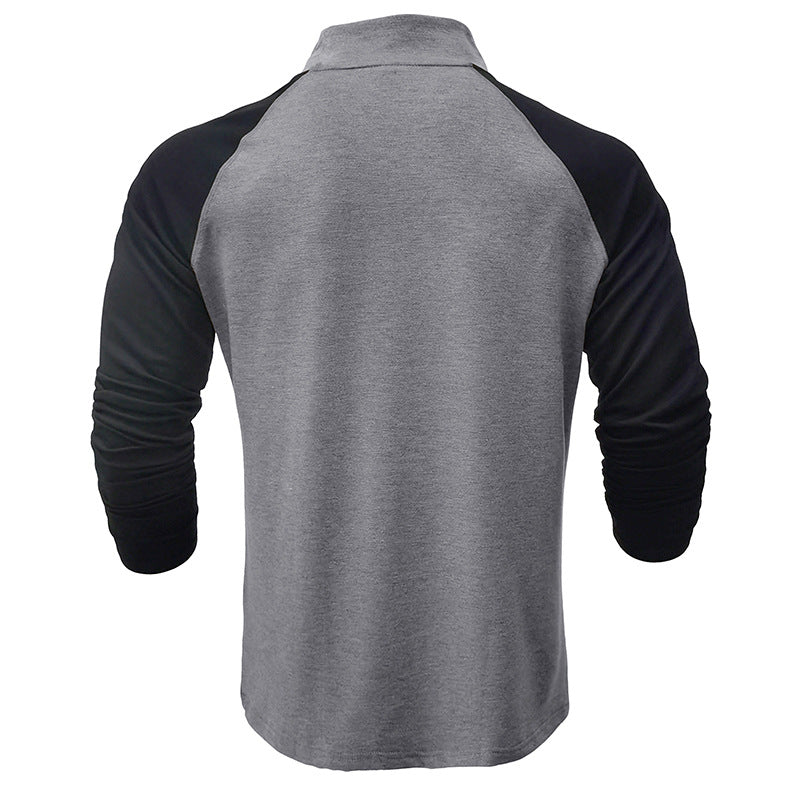 Herren Sportpullover Langarm mit Reißverschluss Ergonomisch