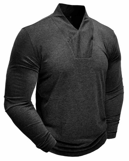 Herren Longsleeve V-Ausschnitt Modern Berlin Style