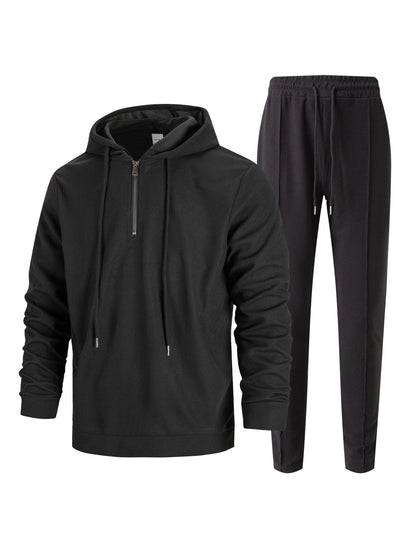 Herren Sportset Hoodie und Jogginghose Atmungsaktiv Modern