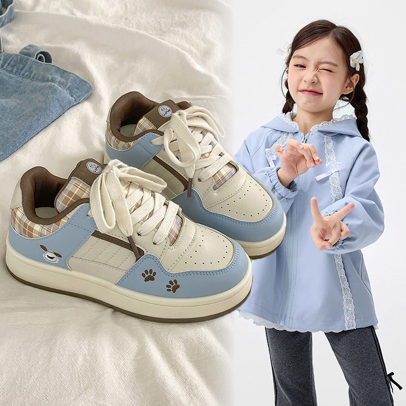 Damen Sneaker Retro Kariert Bequem Sportlich