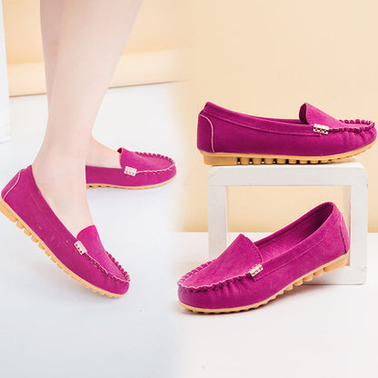Damen Mokassin Slipper Bequem Flexible Sohle Modern