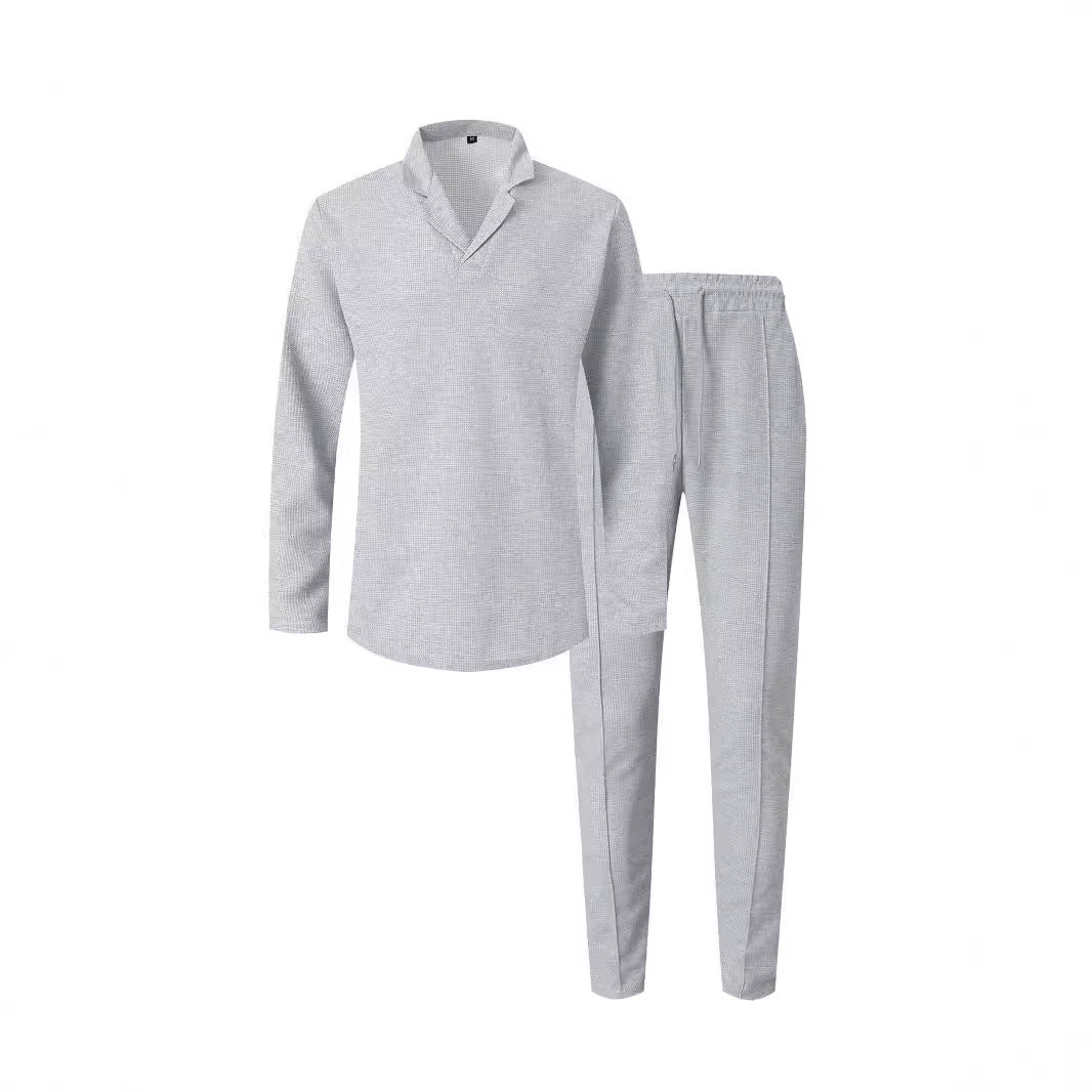 Herren Freizeitanzug Moderner Kragen Bequeme Hose