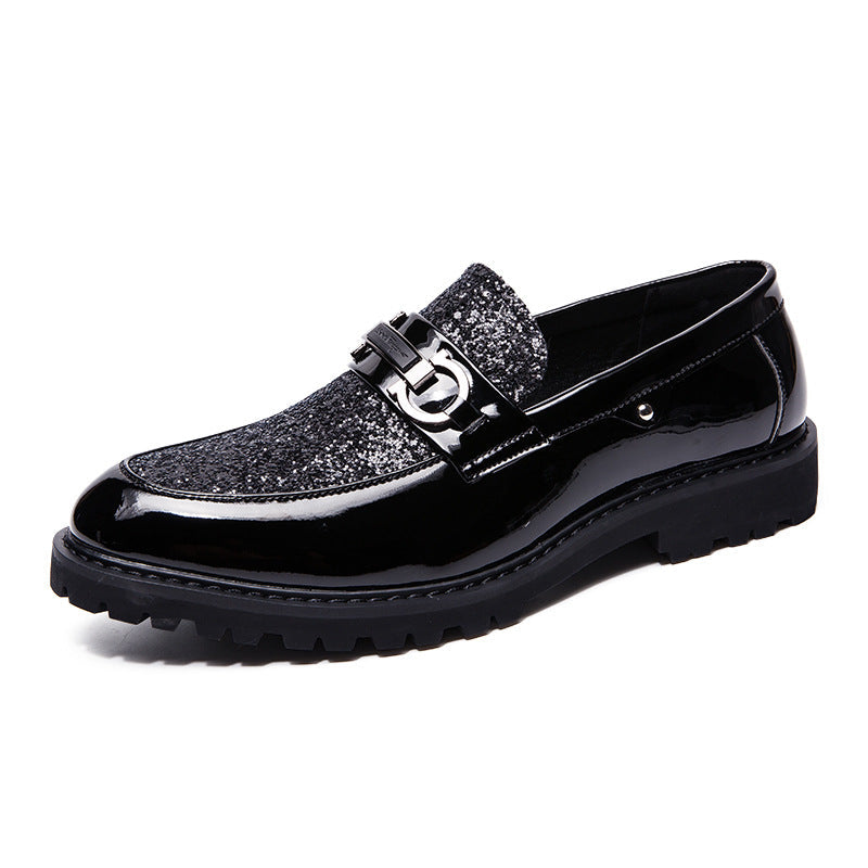 Damen Mokassins Glitzer Elegante Schuhe Mode
