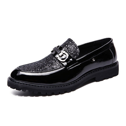 Damen Mokassins Glitzer Elegante Schuhe Mode
