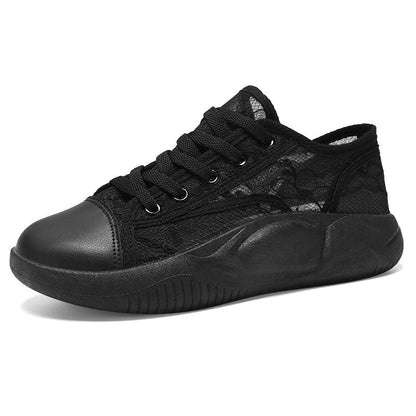 Damen Sneaker Atmungsaktiv Freizeit Schuhe Floral Design