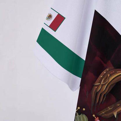 Herren Polohemd Mexiko Flagge Nationaldesign