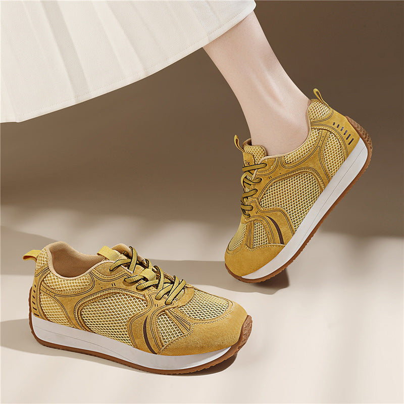 Damen Sneaker Atmungsaktiv Freizeitschuhe Mit Stoßdämpfung