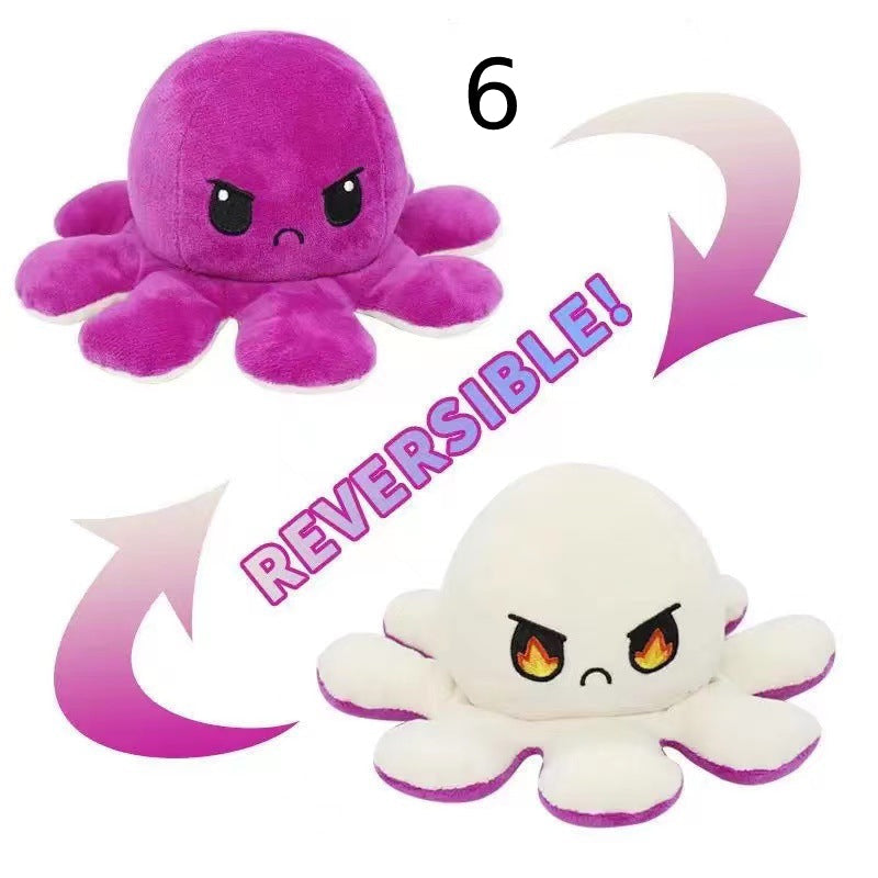 Reversibler Plüsch Octopus Kuscheltier Einzigartig