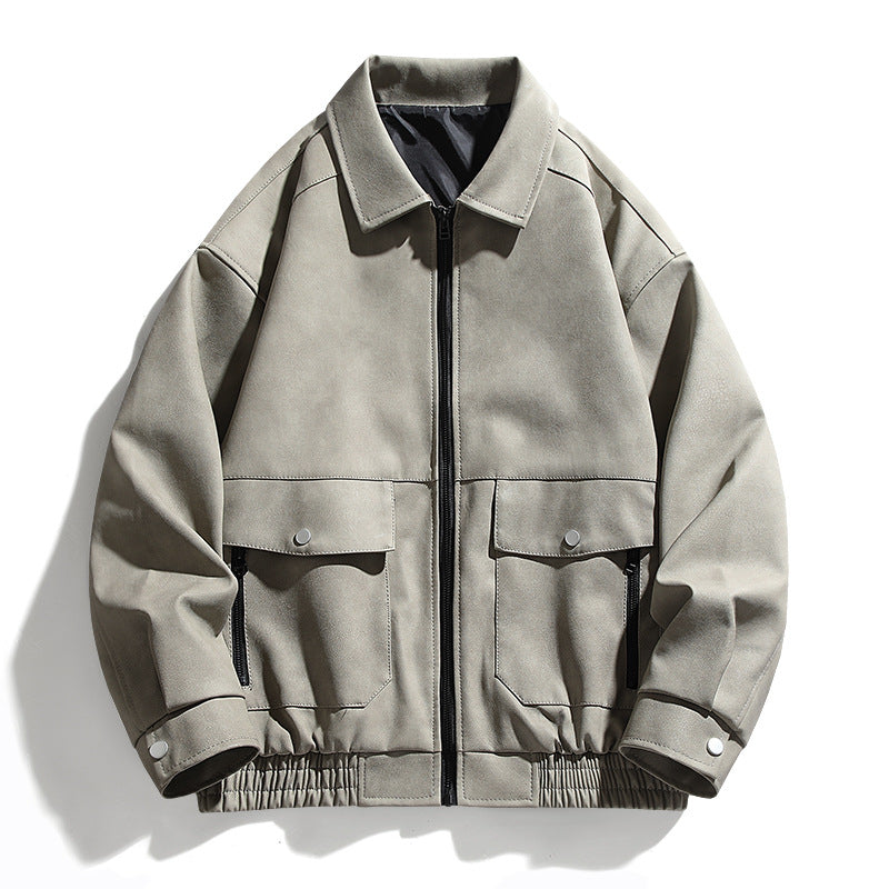 Herren Outdoor Jacke Lässig mit Taschen Elastisch