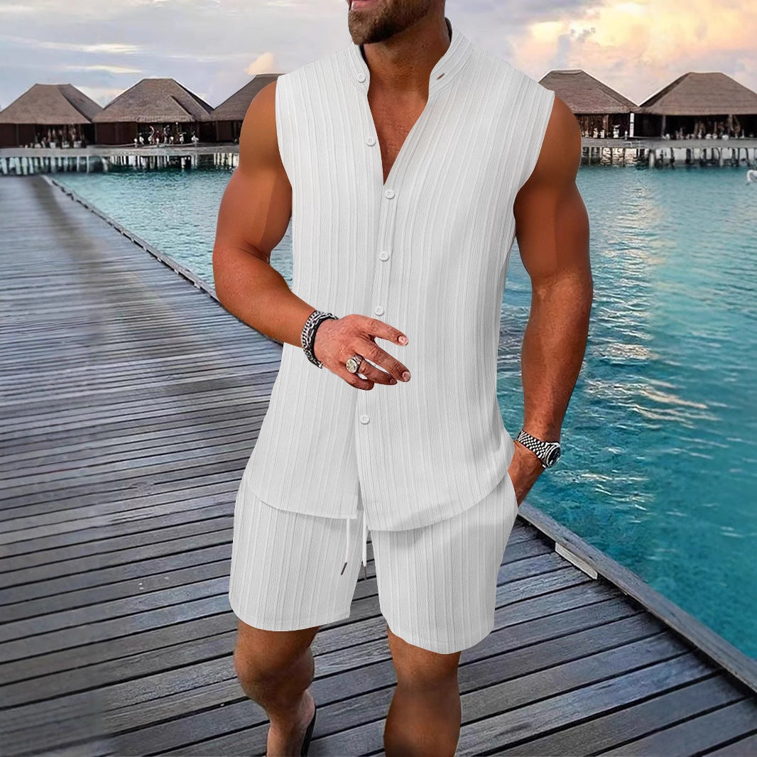 Männer Sommer Lounge Set Ärmellos Leicht Berlin