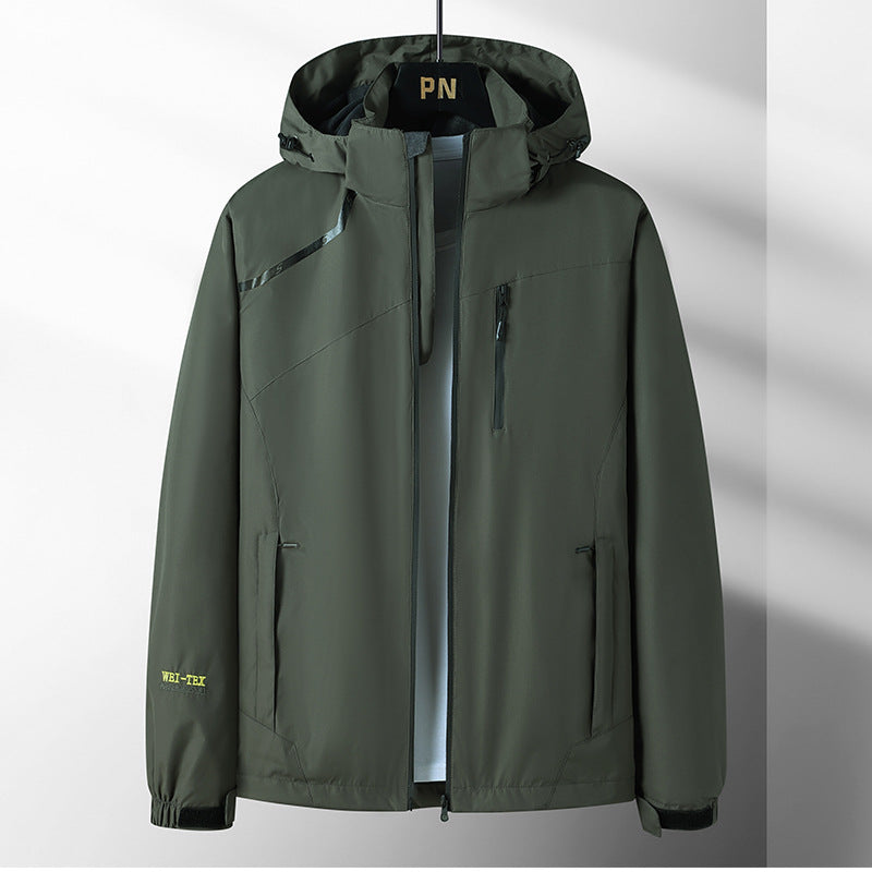 Herren Outdoor-Jacke Wasserdicht Mit Kapuze Funktionsjacke