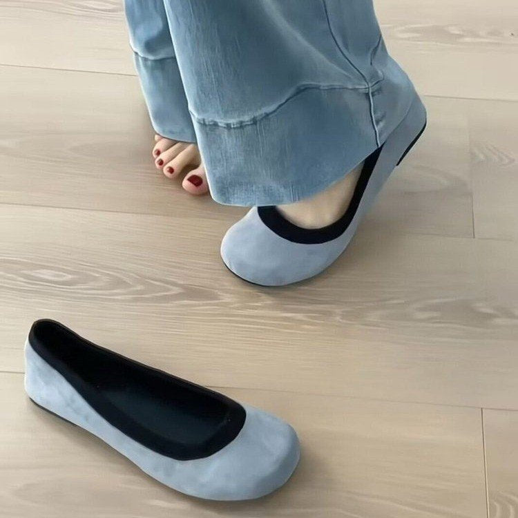 Damen Ballerinas Leopardenmuster Komfort Innenfutter