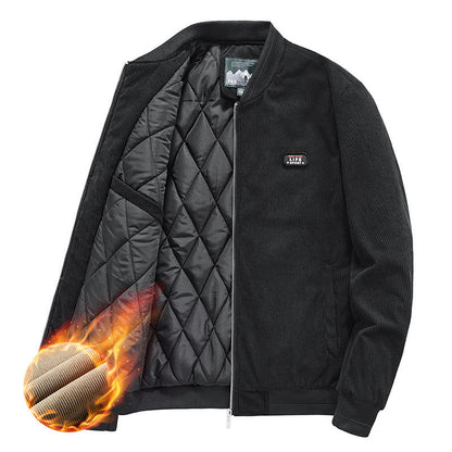 Herren Steppjacke Leicht Gefüttert Warm