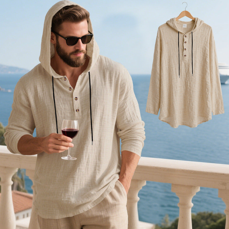 Herren Kapuzenshirt Weich Baumwolle Bequem Mit Taschen