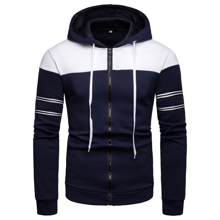 Herren Kapuzenpullover Sportlich Kontrastfarben Modern