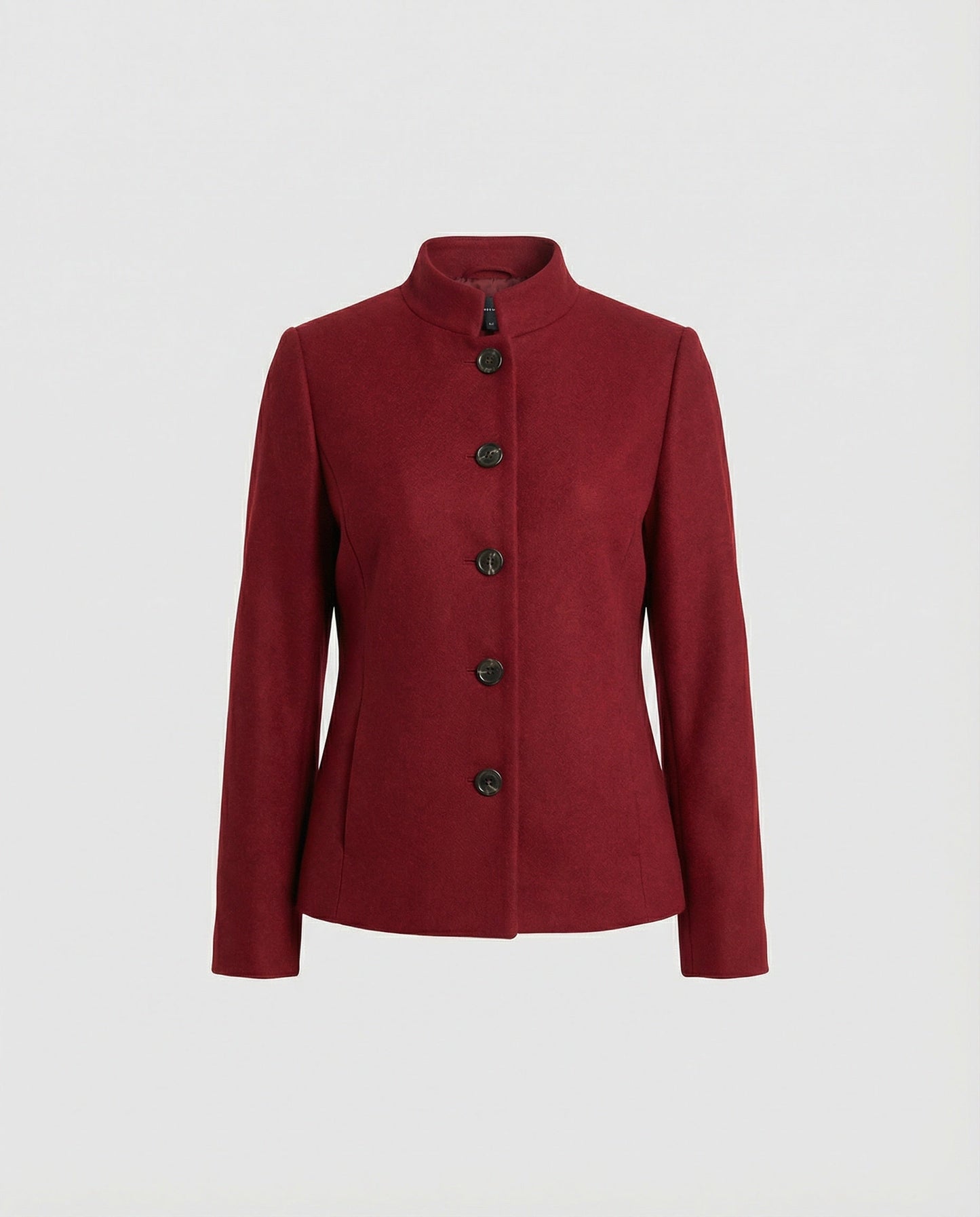 Maßgeschneiderter Blazer Rot mit Stehkragen Modern