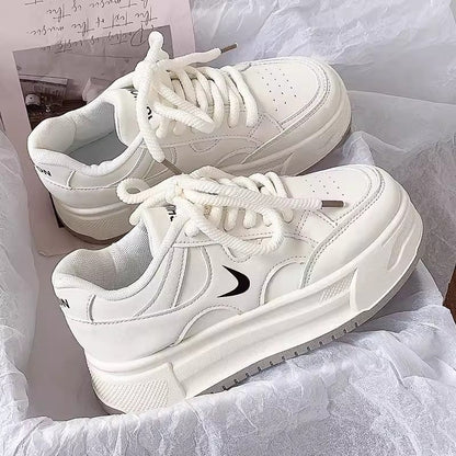 Damen Plateau Sneaker Komfortabel Mit Dämpfung Trendy - BerlinGlamour