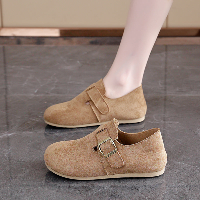 Damen Slipper Komfortabel mit Klettverschluss Warm