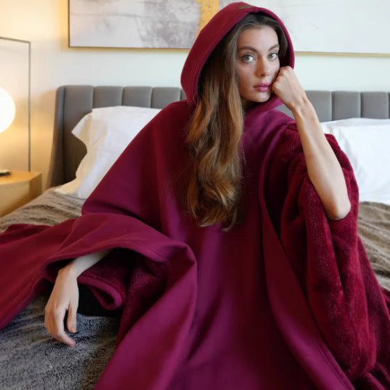 Kuscheliger Überwurf mit Kapuze Unisex Warm Bequem