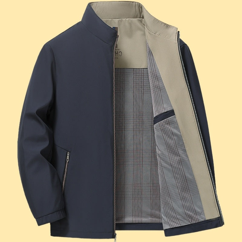 Herren Freizeitjacke Stehkragen Elegant Modern - BerlinGlamour