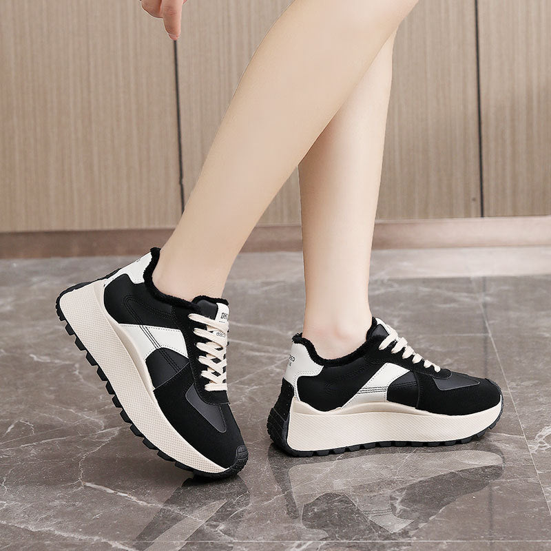 Damen Sneaker Warm Innenfutter Komfort Schuhe Winter - BerlinGlamour