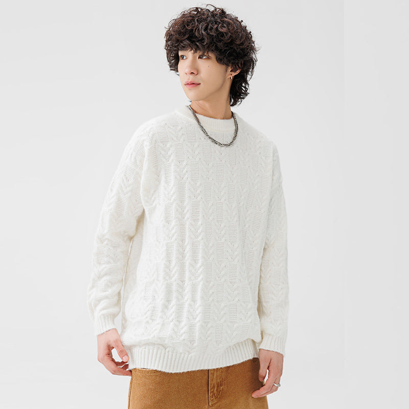 Herren Pullover Grobstrick Klassisch Modern
