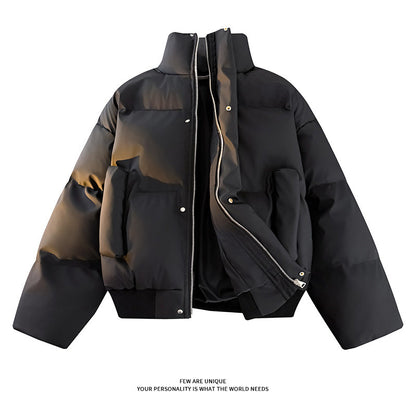 Herren Steppjacke Modern mit hohem Kragen und Taschen