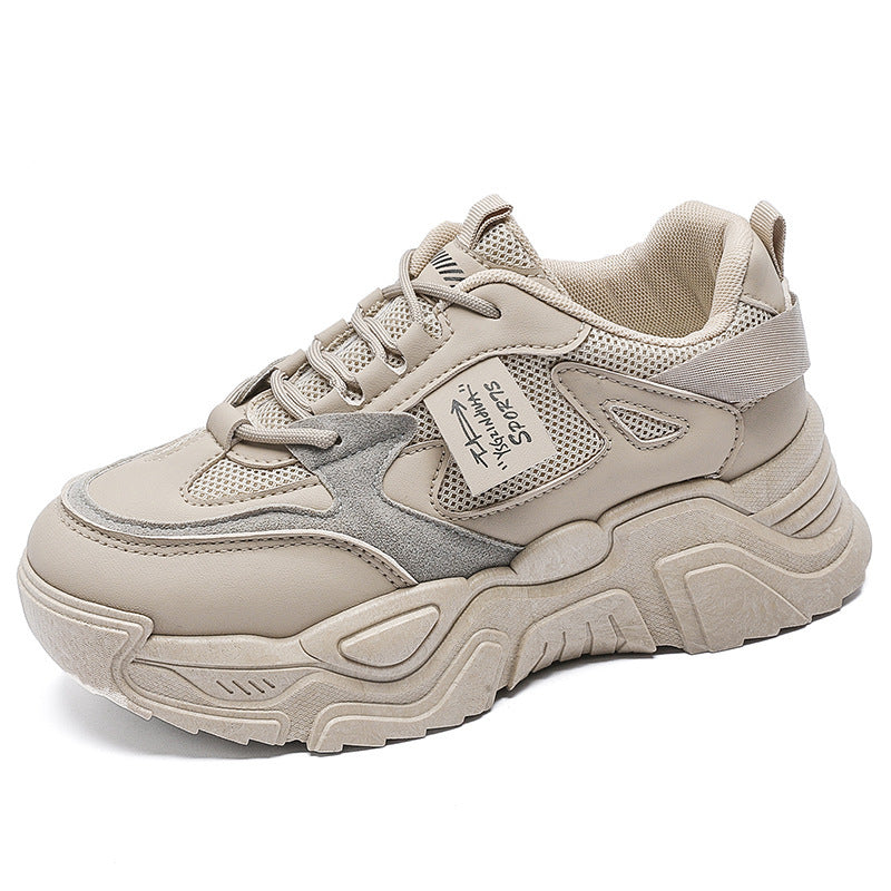 Damen Sneaker Chunky Stil Atmungsaktiv Komfortabel