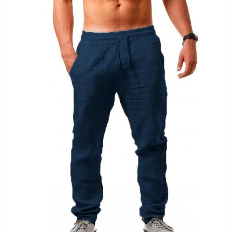 Leinenhose Herren Leicht Atmungsaktiv Sommerhose