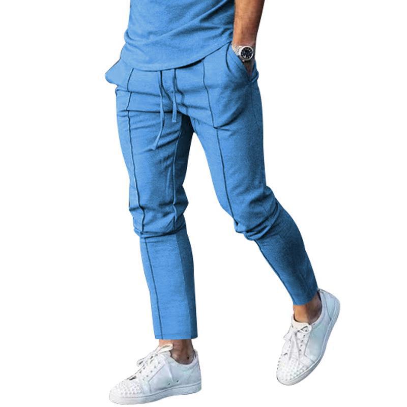 Herren Jogginghose Elegant Sportlich Schwarz