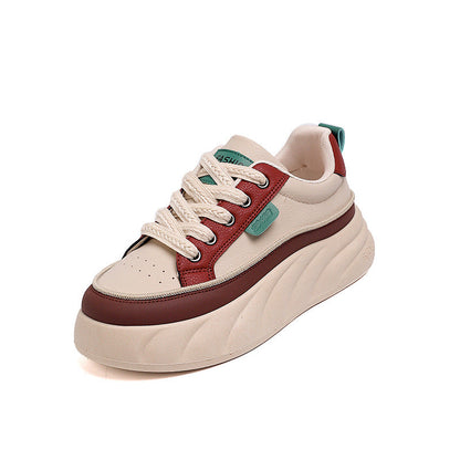 Damen Sneaker Hochplateau Modern Sportlich