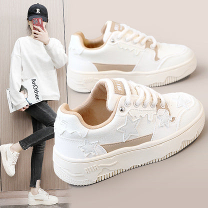 Damen Sneaker Sportlich Stern-Design atmungsaktiv - BerlinGlamour