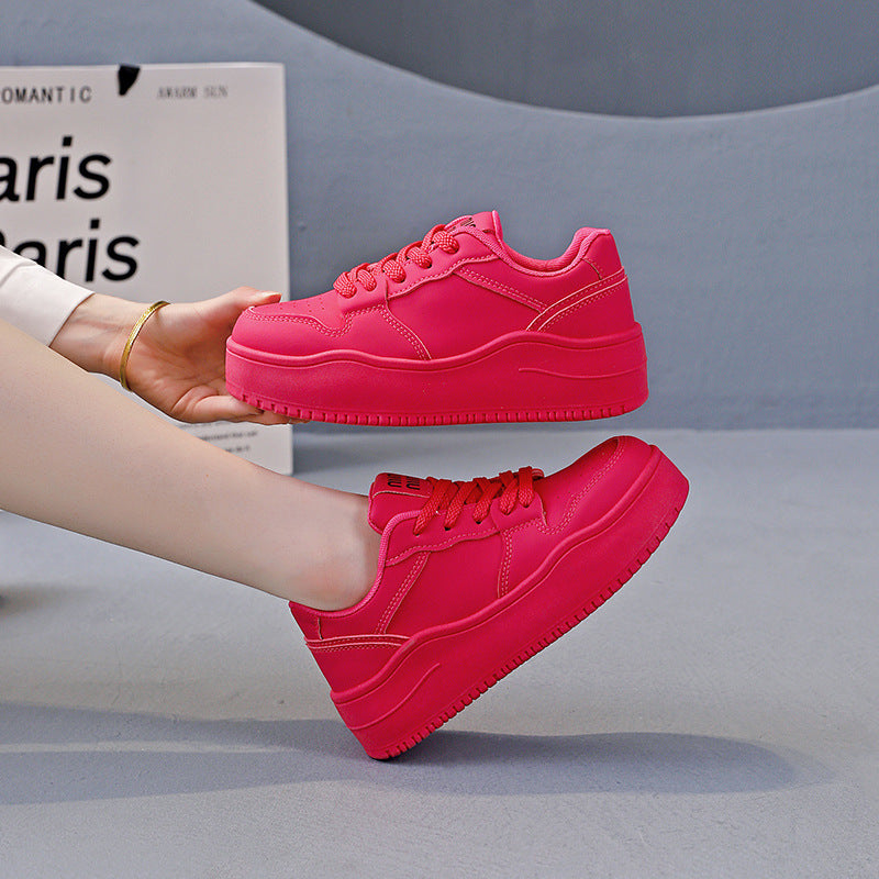 Damen Sneaker Dicksohlige rutschfeste Laufschuhe Sportlich