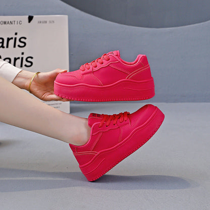 Damen Sneaker Dicksohlige rutschfeste Laufschuhe Sportlich