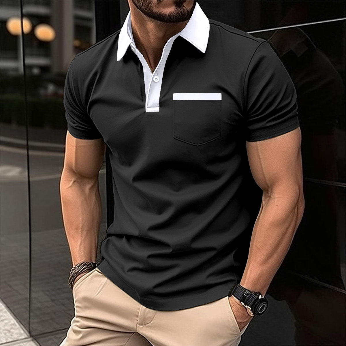Herren Polo-Shirt Modern Slimfit Berlin