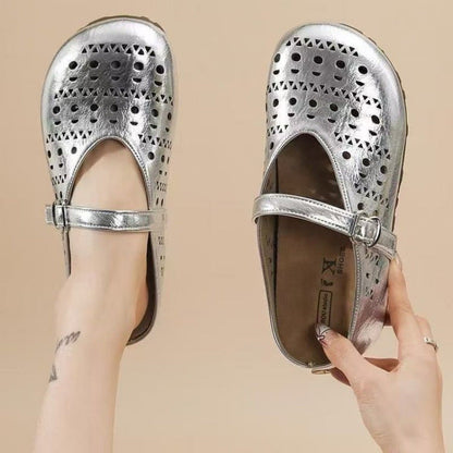 Damen Clogs Luftdurchlässig Verstellbar Modern