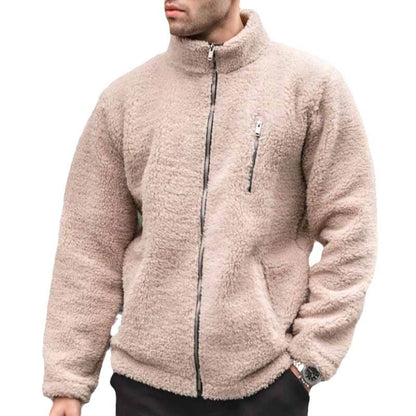 Herren Fleecejacke Kuschelig Warm Reißverschluss