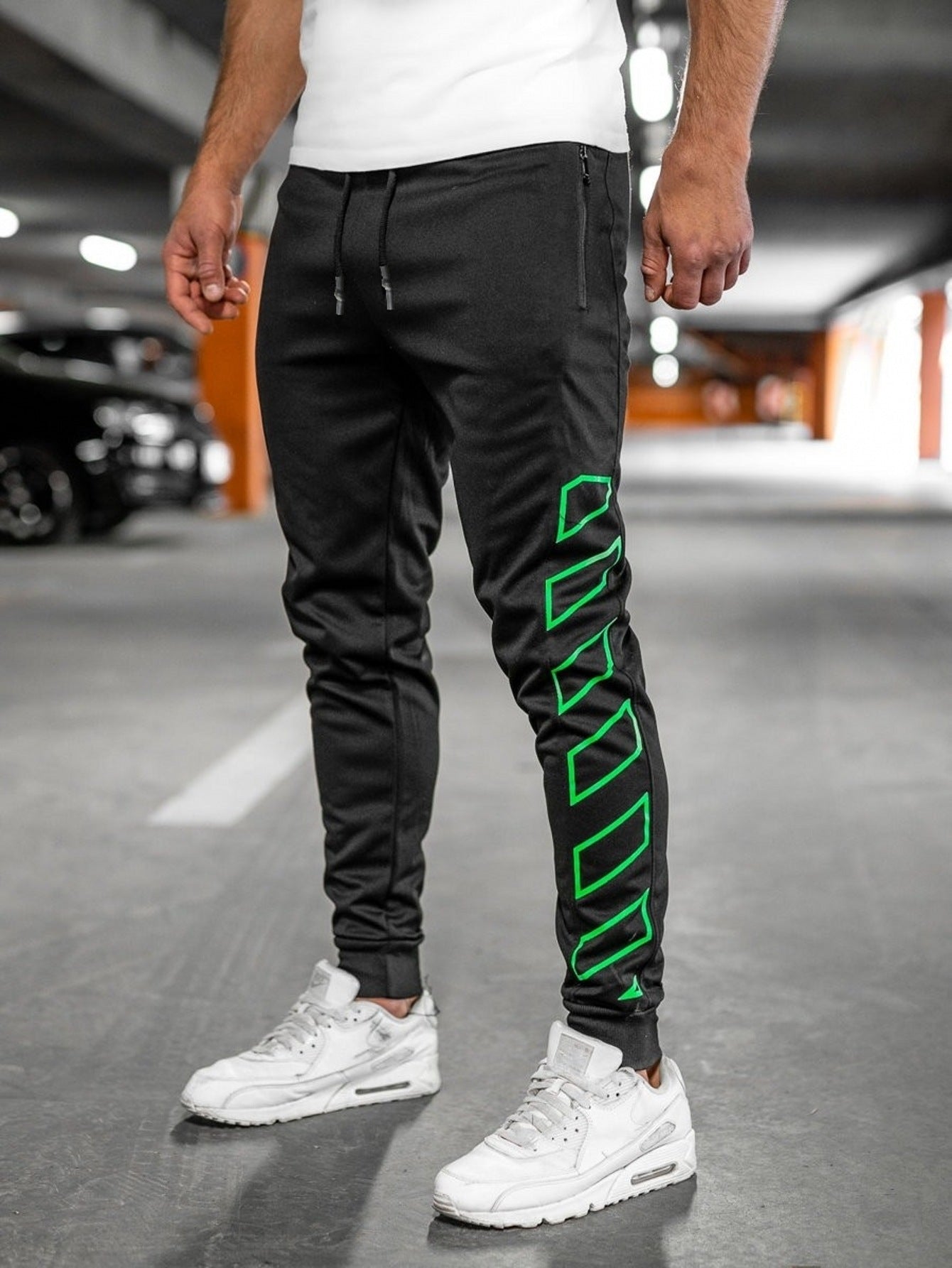 Herren Jogginghose Sportlich Grafitdesign Cool