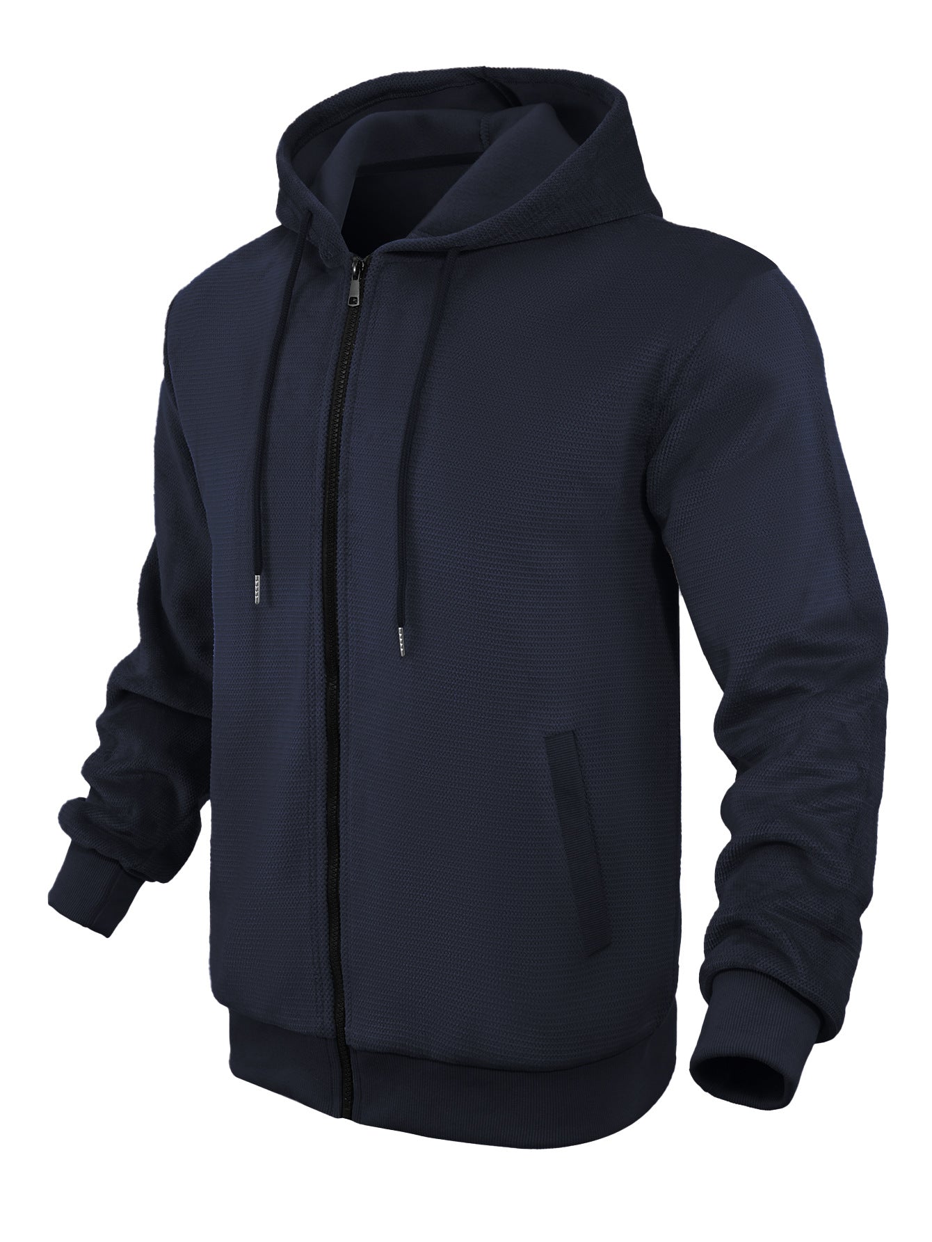 Herren Kapuzenjacke Sportlich Strukturiert Modern