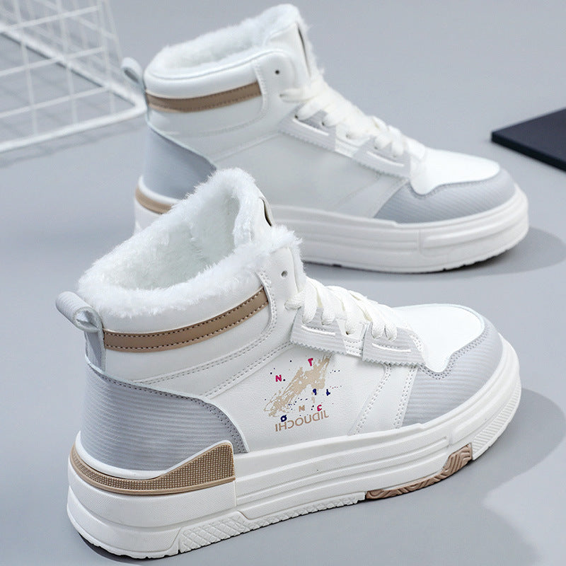 Damen Sneaker Hoch Modisch Kuschelig Komfortabel - BerlinGlamour